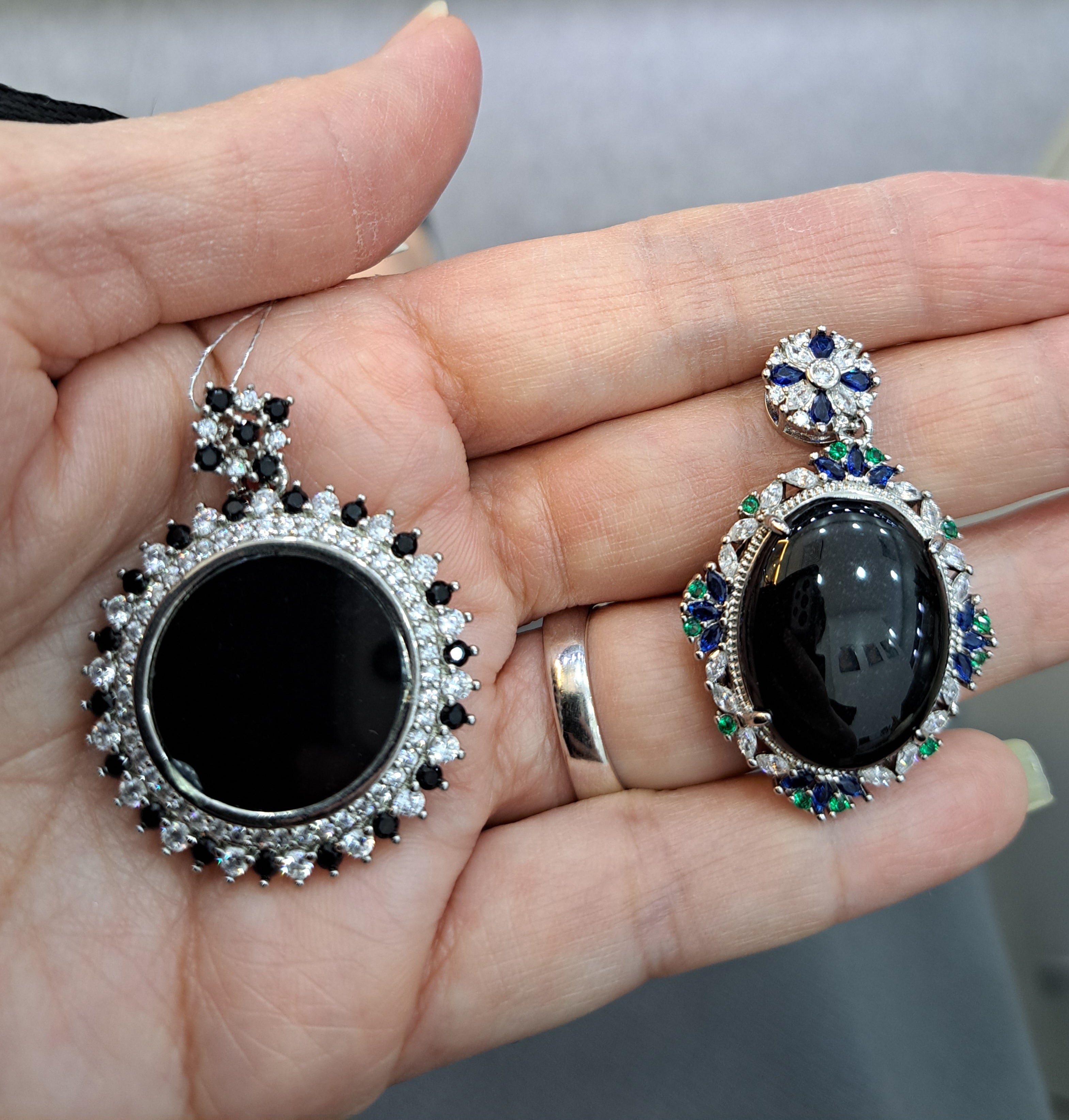 Burmese Black Jade Pendant