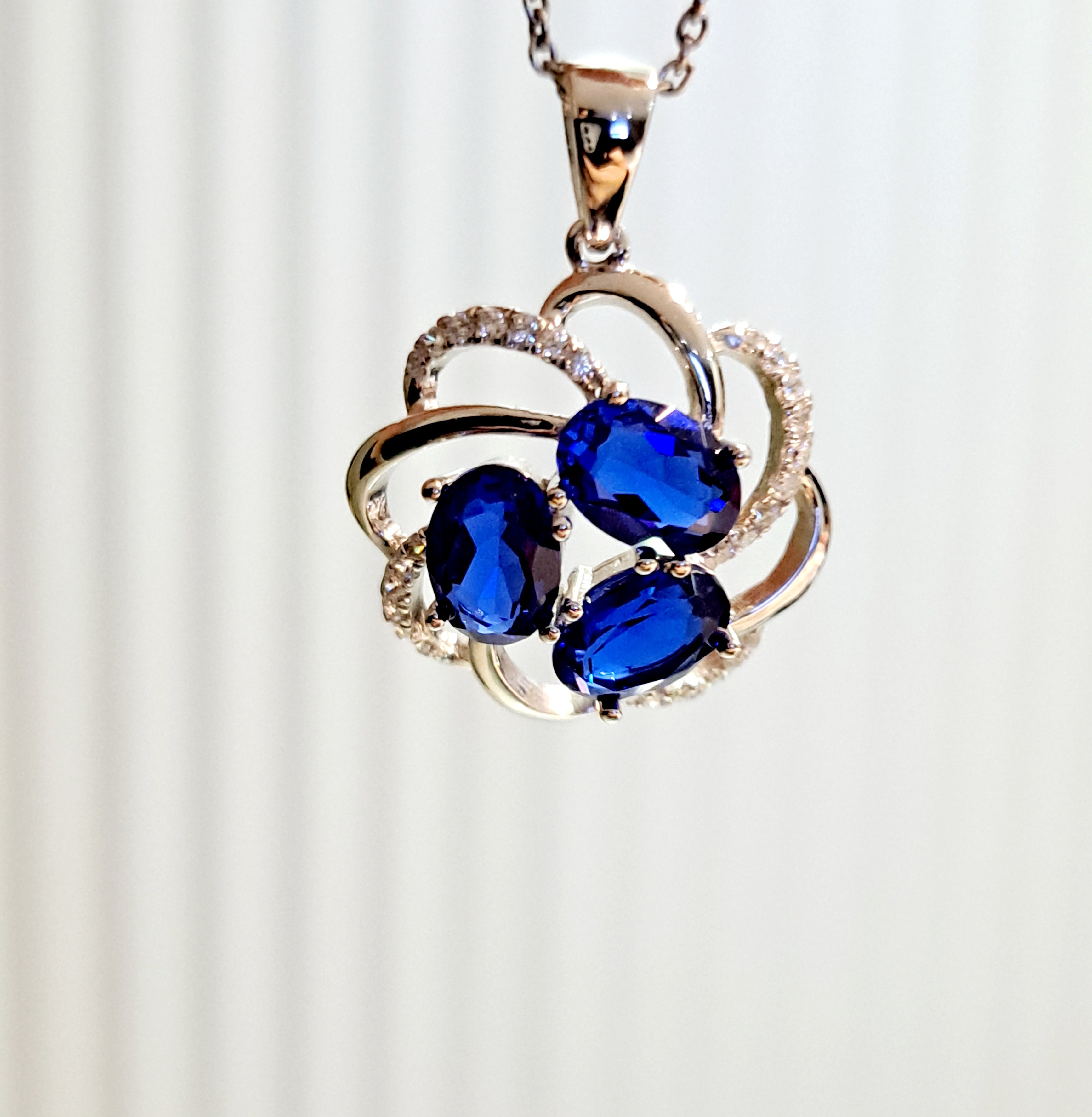 Trio Sapphire Pendant