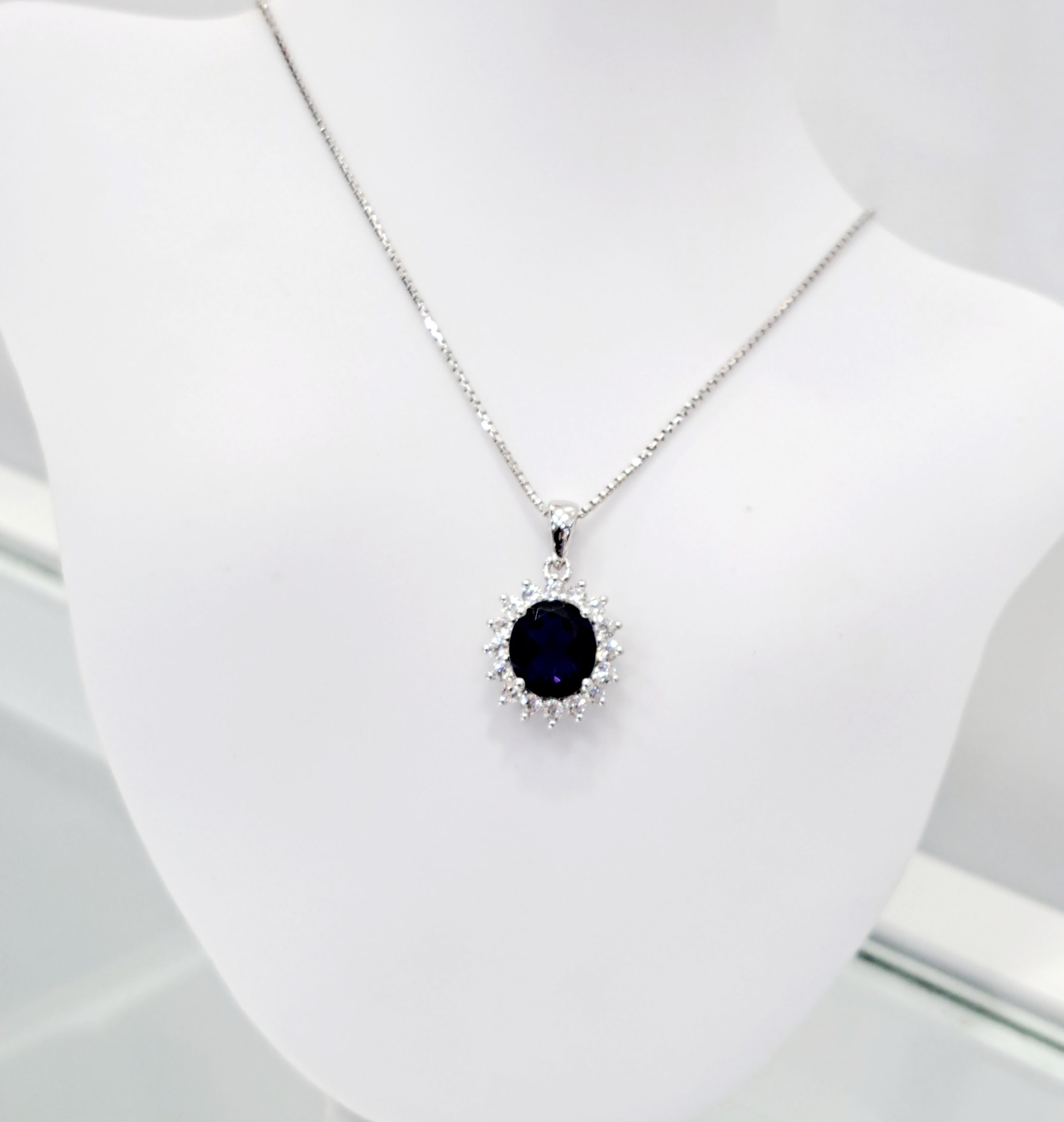 Classy Iolite with Scintilli Pendant