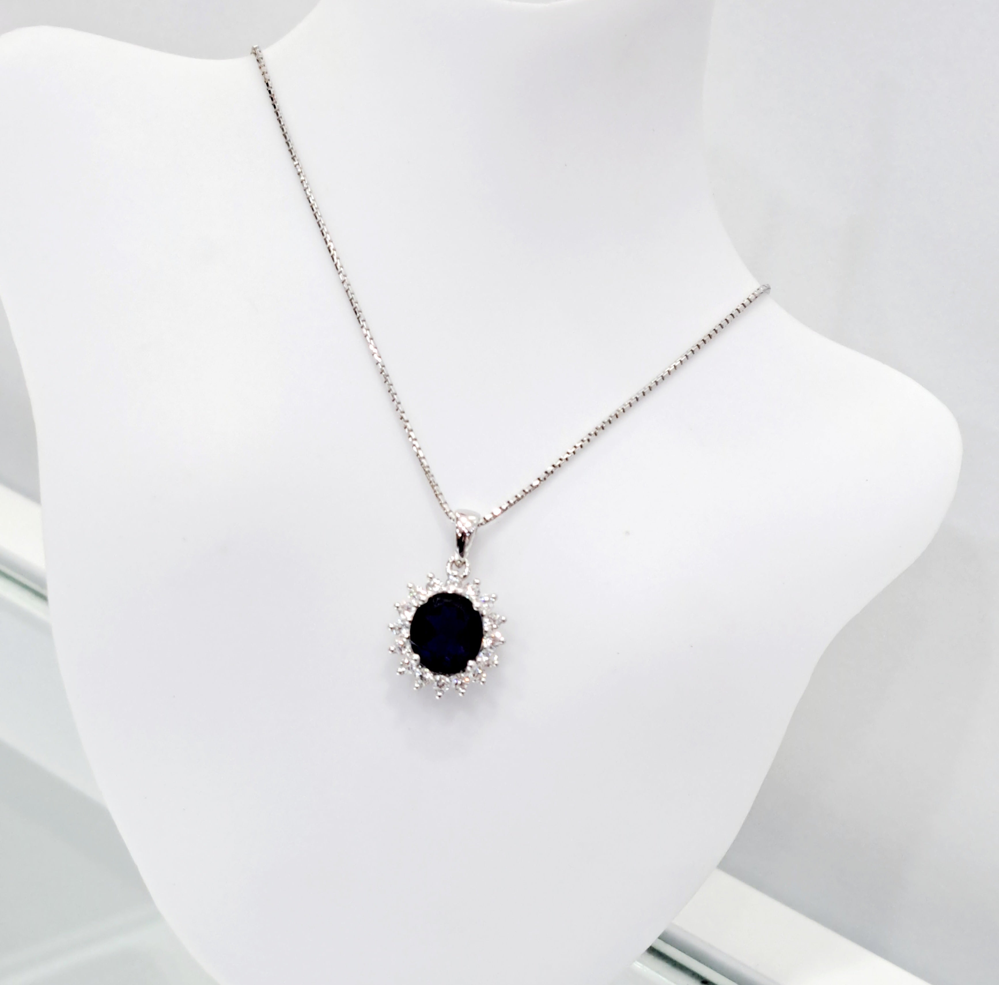 Classy Iolite with Scintilli Pendant