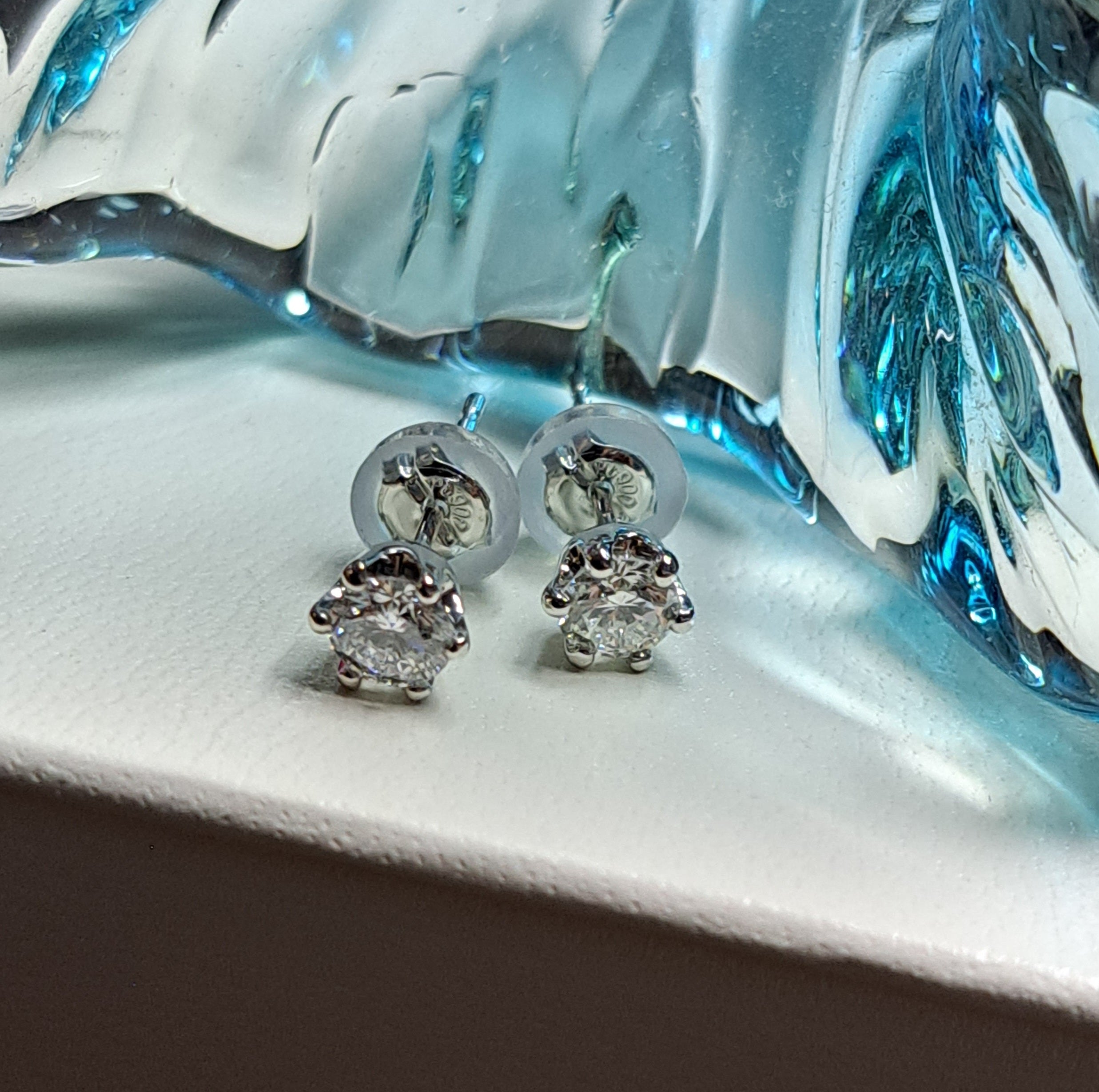 Solitaire Lab Diamond Earrings