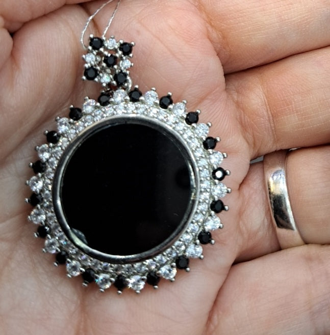 Burmese Black Jade Pendant