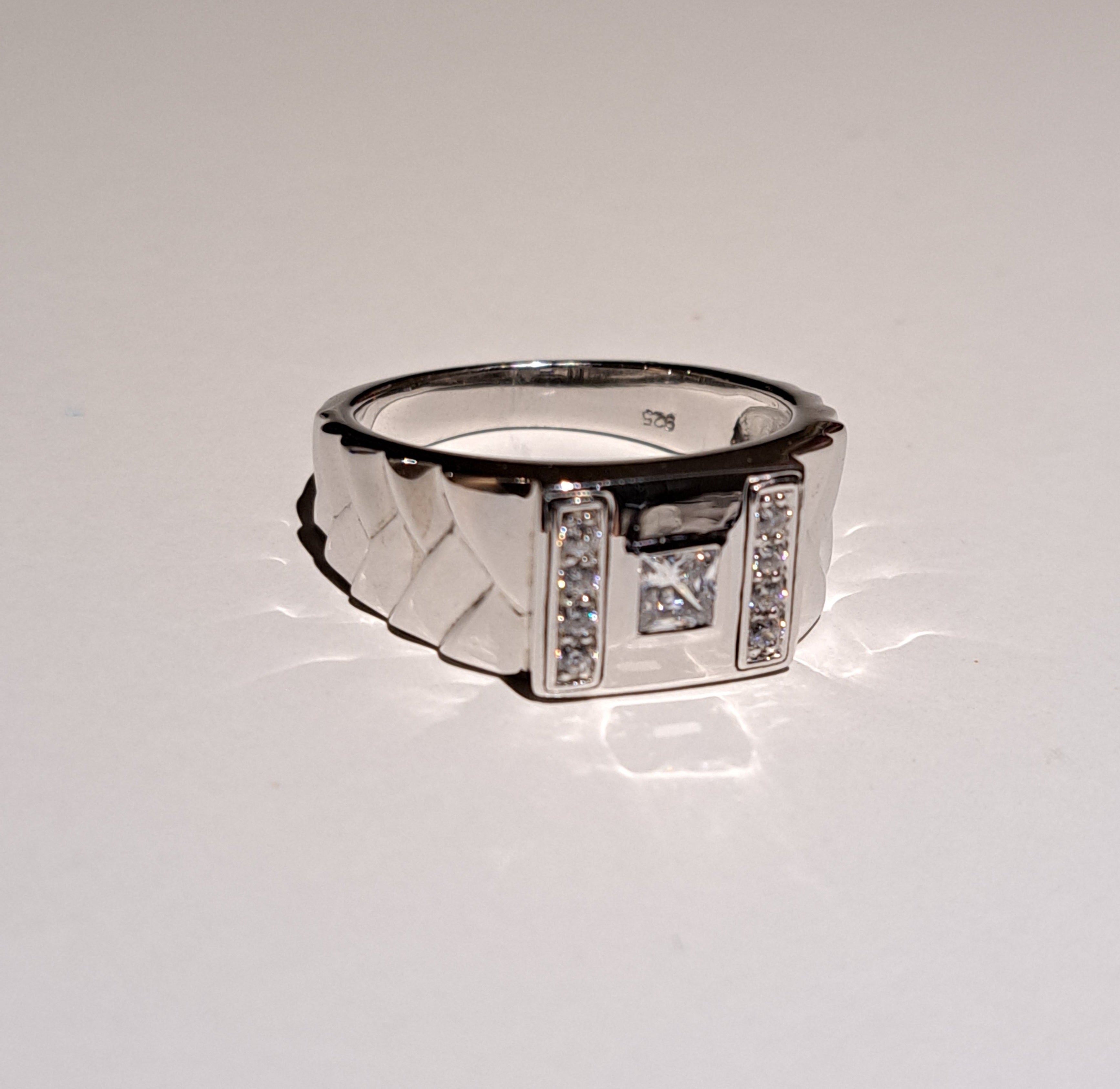 Statement Simulated Diamond Ring