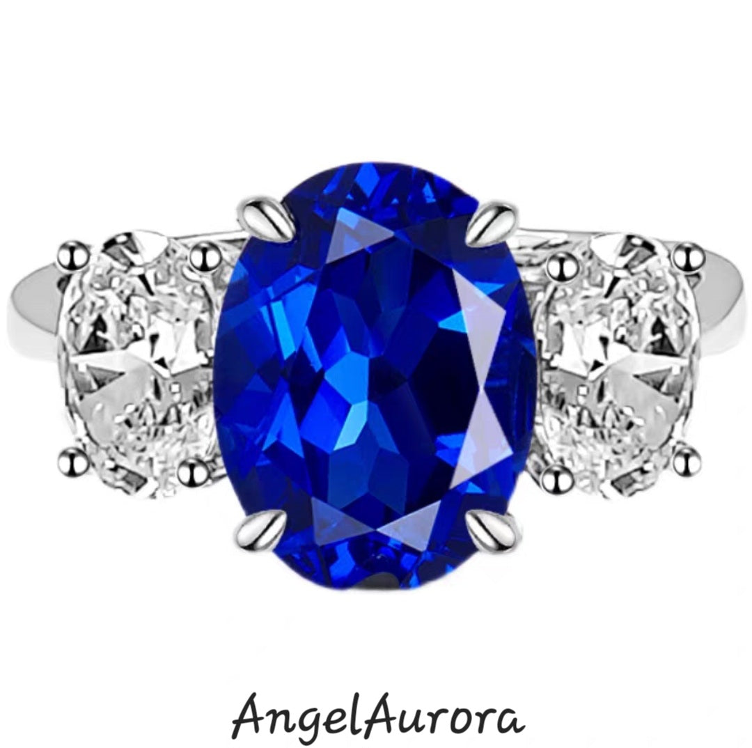 Sapphire Trilogy Ring