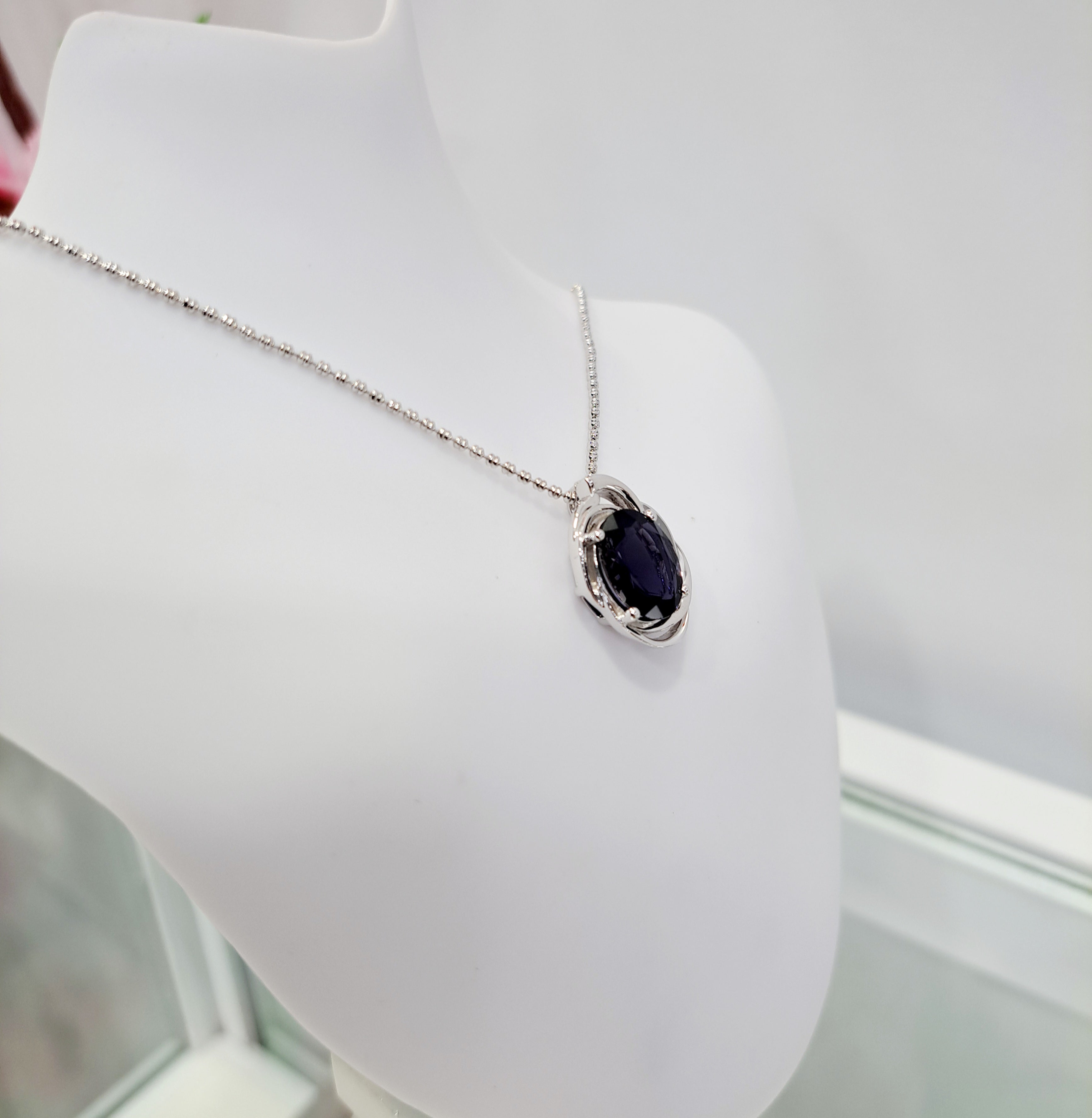 Unique Iolite Pendant