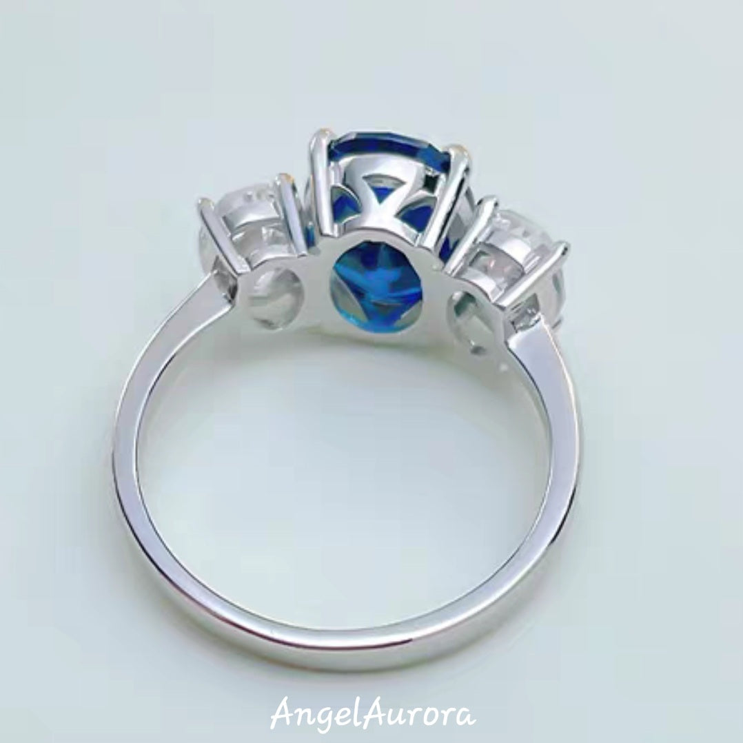 Sapphire Trilogy Ring