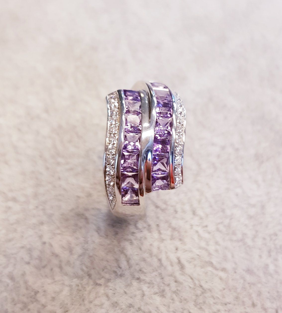 Shank Amethyst Ring