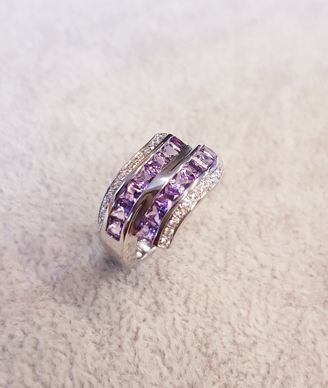 Shank Amethyst Ring