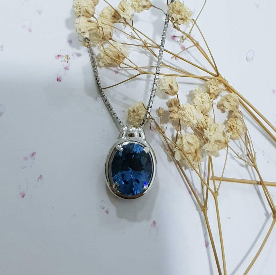 Blue Topaz Simulants Pendant