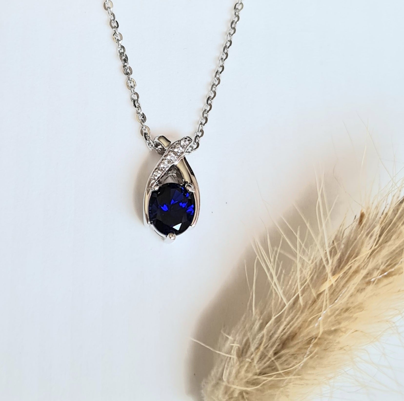 Dainty Sapphire Pendant