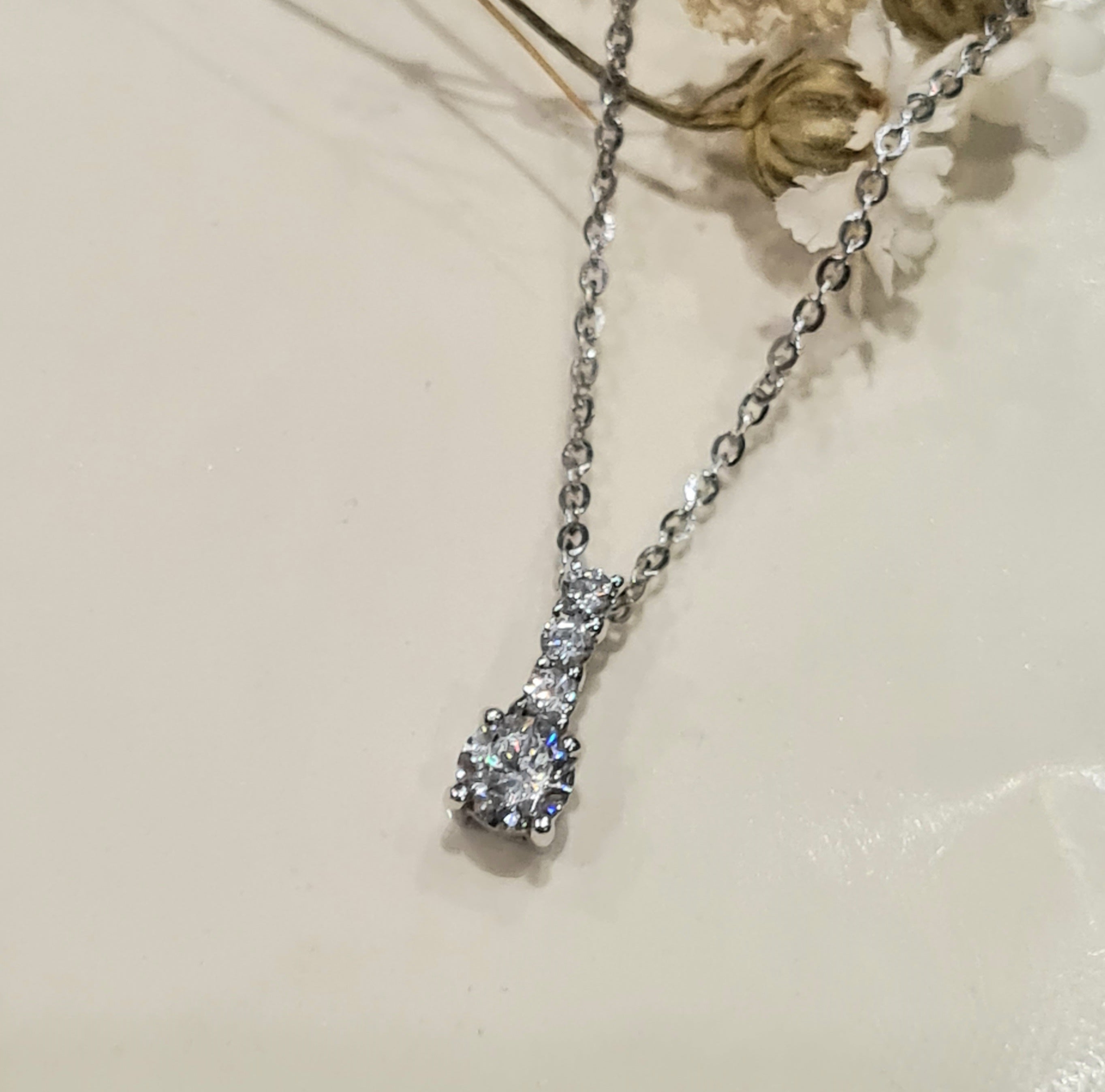 Diamond Simulants Pendant