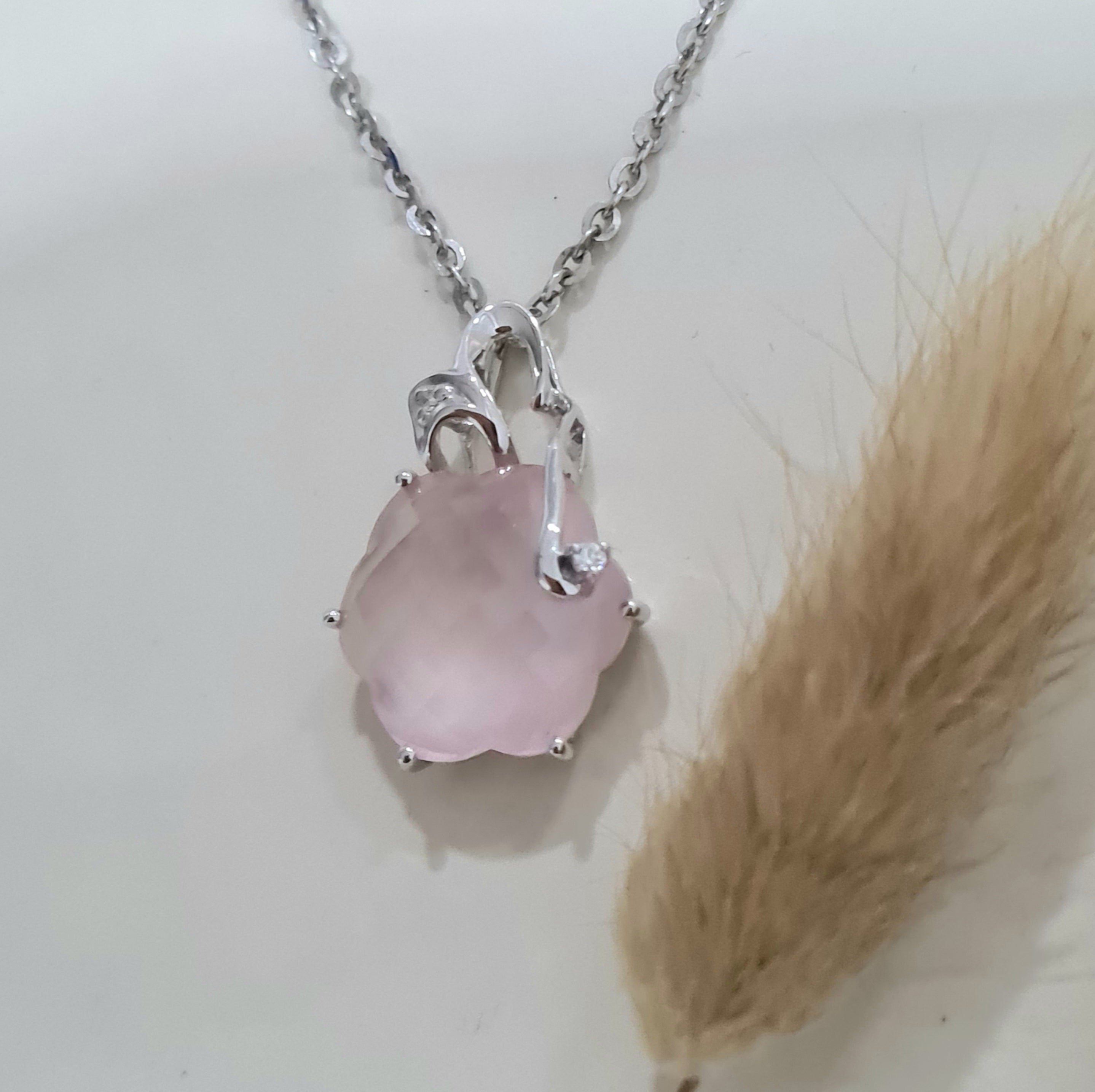 Beautiful Rose Quartz Pendant