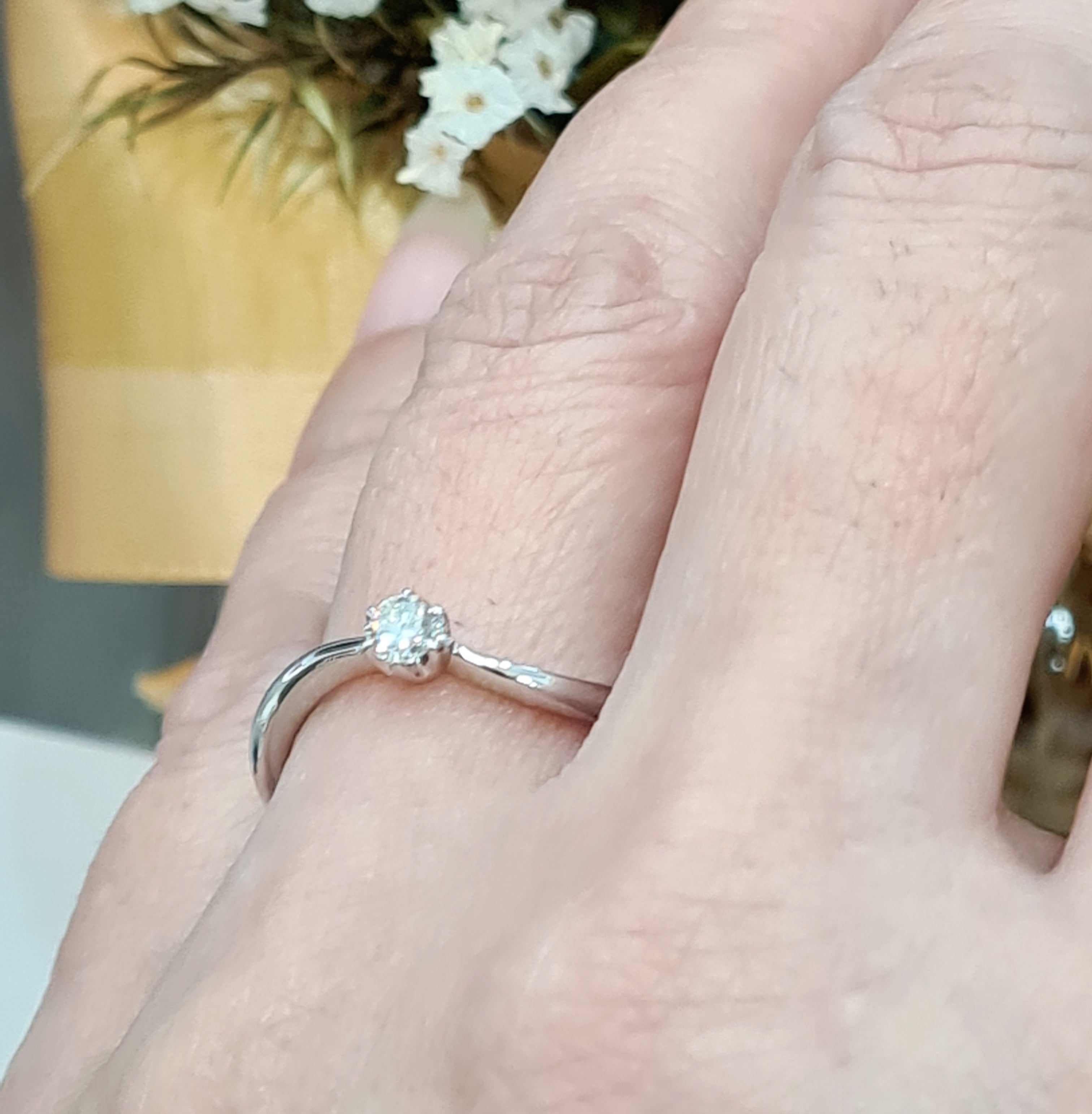 Shank Six Prongs Engagement Ring