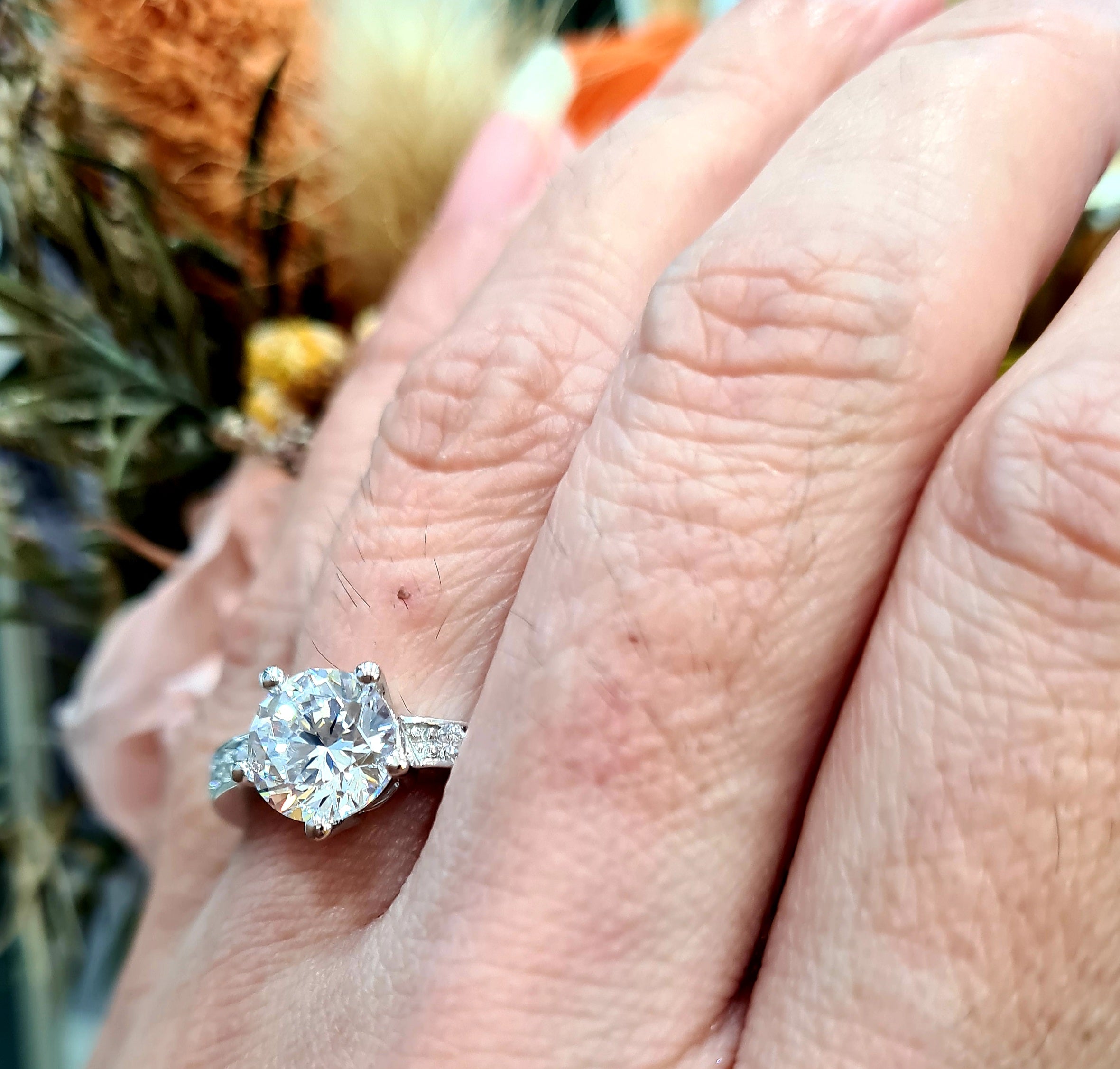 2.00 carats Pave Engagement Ring