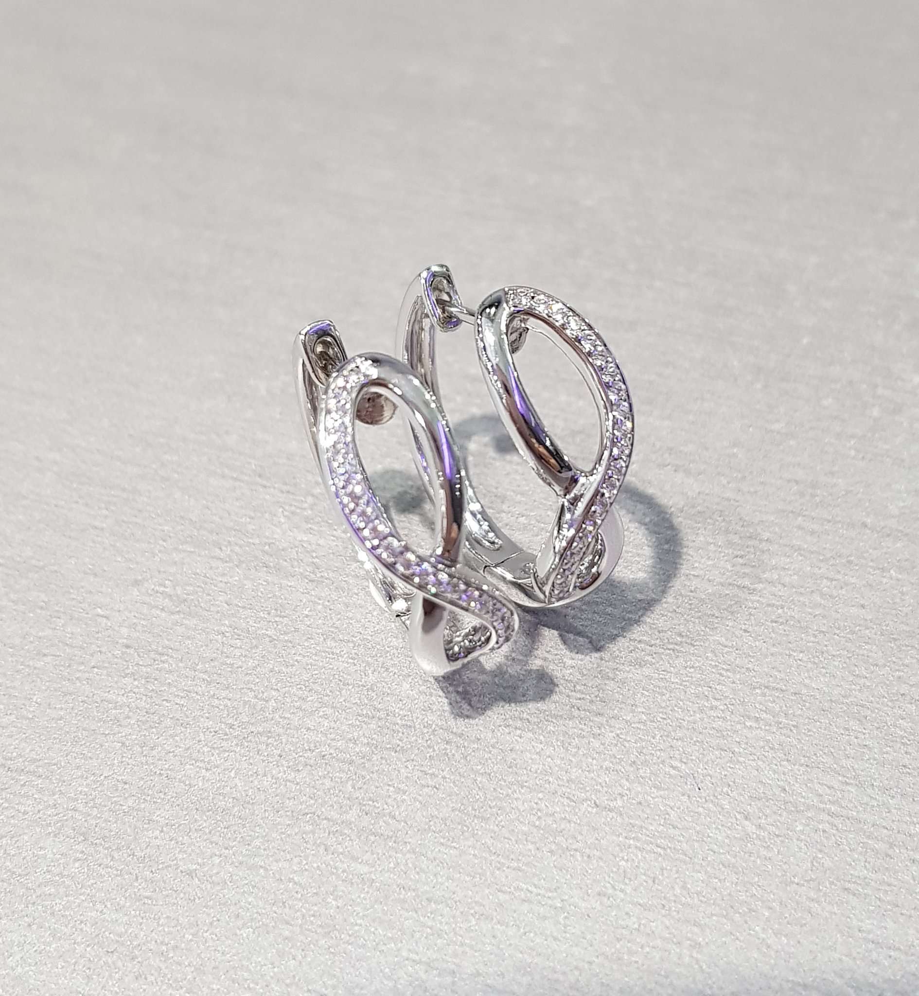 Infinity Simulated Diamond Earrings