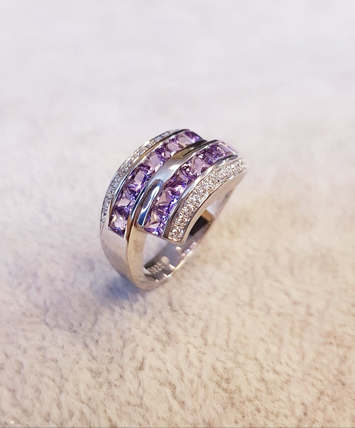 Shank Amethyst Ring