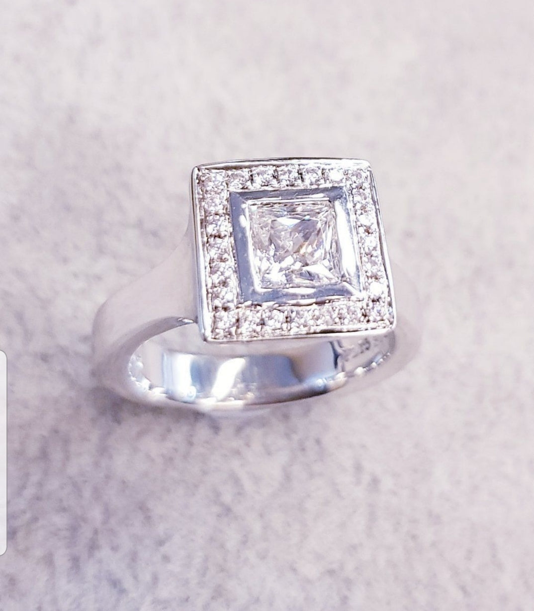 Square Bezel Ring